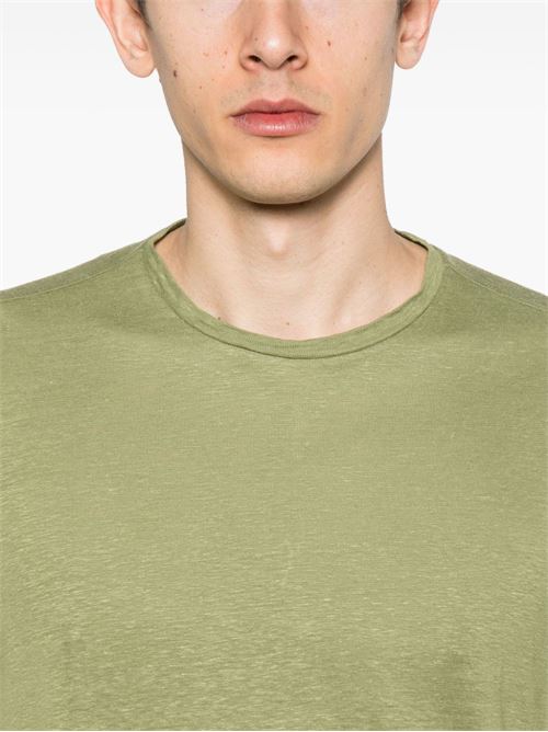 t-shirt uomo lino MAJESTIC FILATURES | M011HTS154155